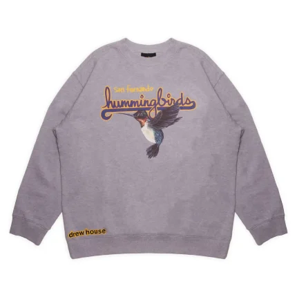Drew House Hummingbirds Crewneck Heather Grey