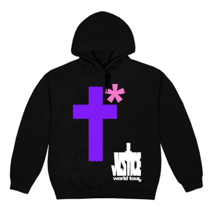 Drew Justin Bieber Black Justice Cross Hoodie