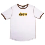 Drew House Secret ss Ringer Tee White/Brown