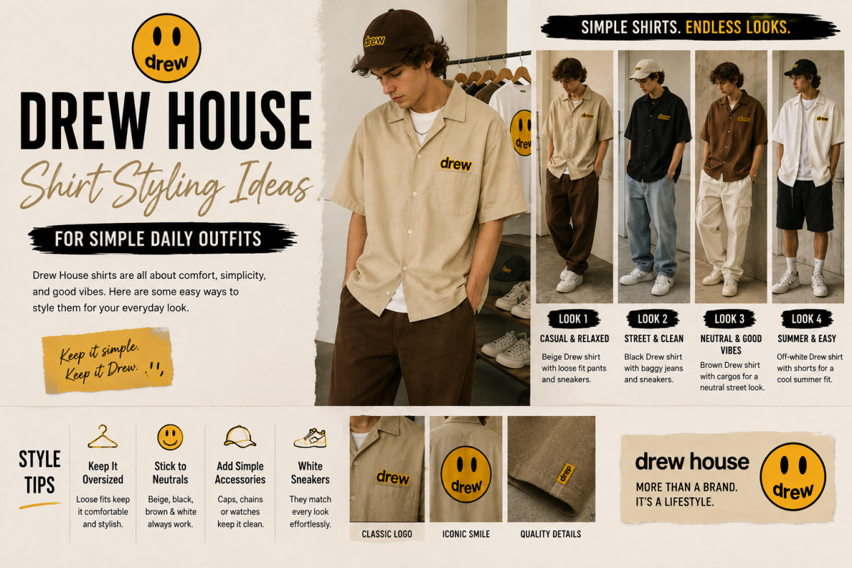 Drew House Shirt Styling Ideas for Simple Daily Outfits