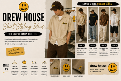 Drew House Shirt Styling Ideas for Simple Daily Outfits