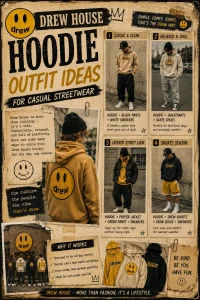 Drew House Hoodie Outfit Ideas for Casual Streetwear