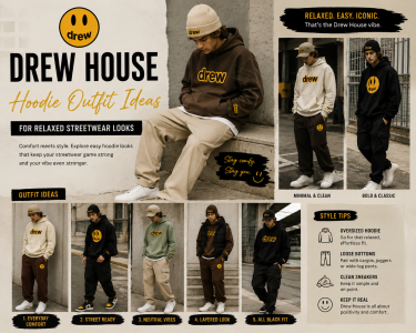 Drew House Hoodie Outfit Ideas for Relaxed Streetwear Looks